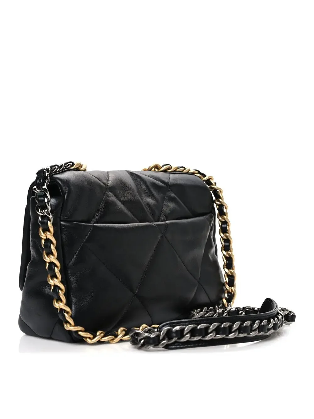 Lambskin Quilted Medium Chanel 19 Flap #300549C50B